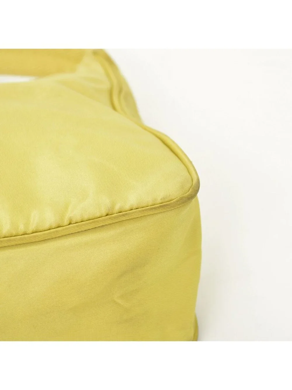Prada Hand Handbag Mini Andbag Pouch Nylon Yellow